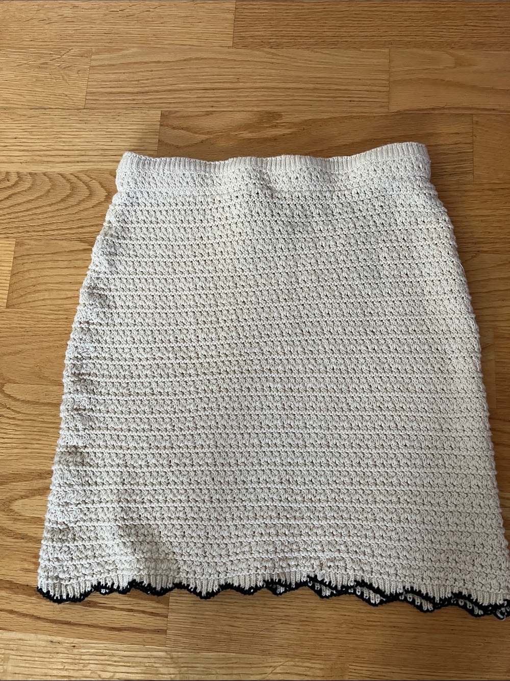 Urban Outfitters Ivory Crochet Mini Skirt XS